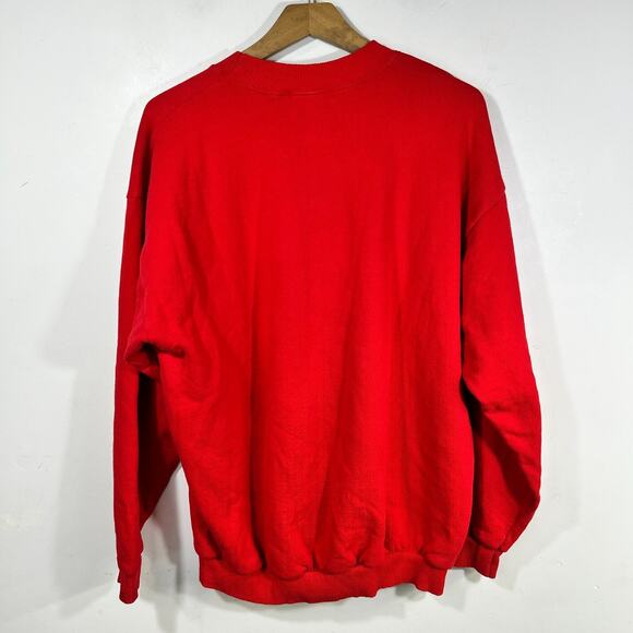 Vintage Dog Graphic Sweatshirt Red Terrier Puppy Portrait Adult Y2K Breed XL - Picture 9 of 9